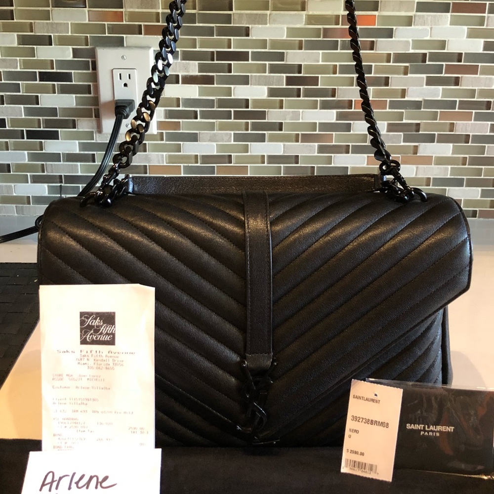 YSL Large College Satchel